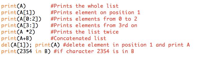 Tipi di Variabili Liste: Come una stringa, una lista è una sequenza di