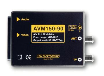 MODULATORI ANALOGICI Modulatore Mono Controllo a PLL, uscita RF VHF-UHF Modulatore A/V Ingresso