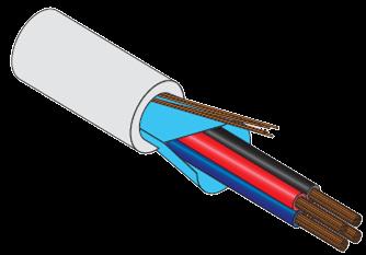 CAVI SCHERMATI I cavi schermati con lamina d alluminio e trecciola in rame sono costituiti da singoli conduttori protetti da una schermatura