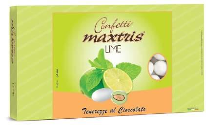 MAXTRIS FRUTTO DELLA PASSIONE cioccolato bianco al gusto di passiflora edulis (frutto della passione), ricoperto da un sottile strato di zucchero.