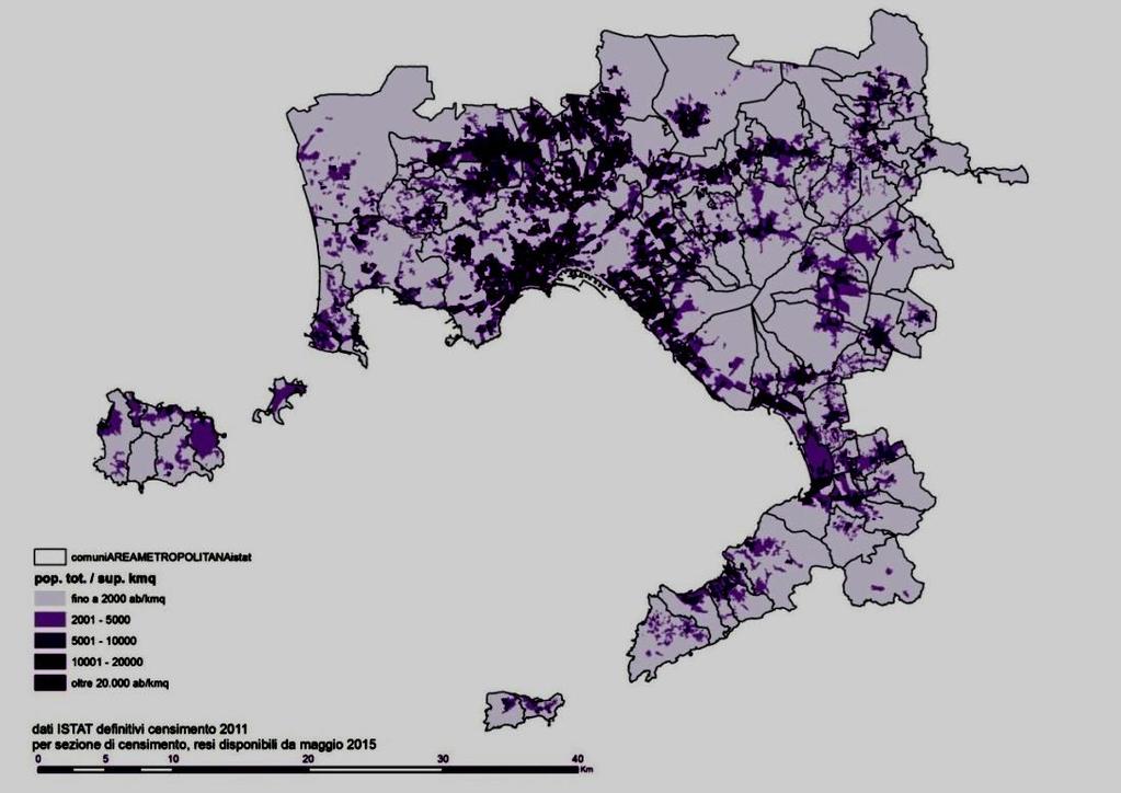 Principali elementi di contesto: dinamiche demografiche Città metropolitana: (dati ISTAT 2015) 3.118.