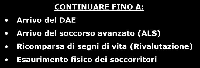 RIANIMAZIONE CARDIO POLMONARE NON INIZIARE SE: Macchie ipostatiche