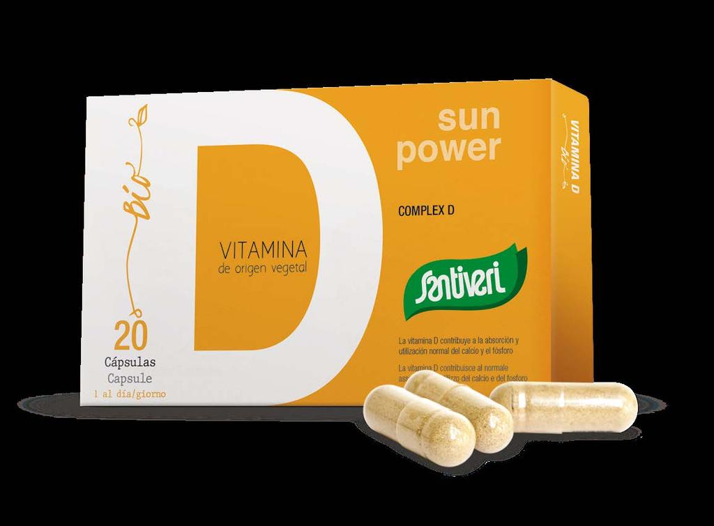 Complesso D Bio A base di funghi biologici ricchi di vitamina D La Vitamina D è fondamentale per il nostro organismo e contibuisce: Al mantenimento in buona salute di ossa e denti in condizioni