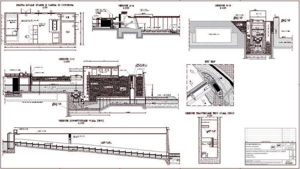 1977.1 Frosio Pont_Saint_Martin figura 2 planimetria e sezioni di progetto per la descrizione delle opere si rimanda alla relazione di progetto Frosio da cui si estrae la seguente parte generale: