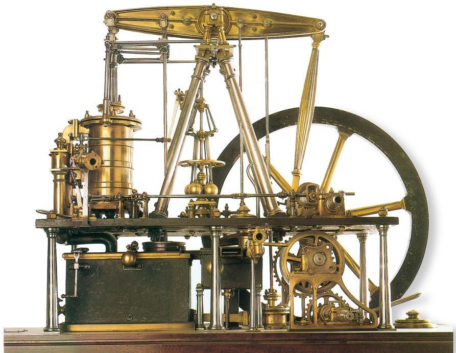 La Prima rivoluzione industriale Nel 1769, lo scozzese James Watt mise a punto una macchina a vapore che cambiò il modo di produrre.