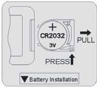 MANUTENZIONE E STOCCAGGIO COME INSERIRE / RIMUOVERE LE BATTERIE DEL TELECOMANDO (fare riferimento al disegno sottostante) Aprire lo sportello batteria sul retro del telecomando (premere il retro e