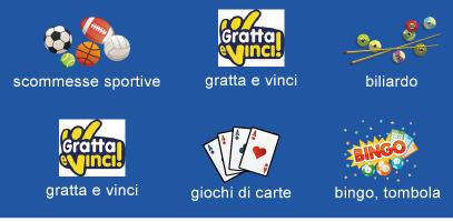 GIOCO D AZZARDO: i giochi e i