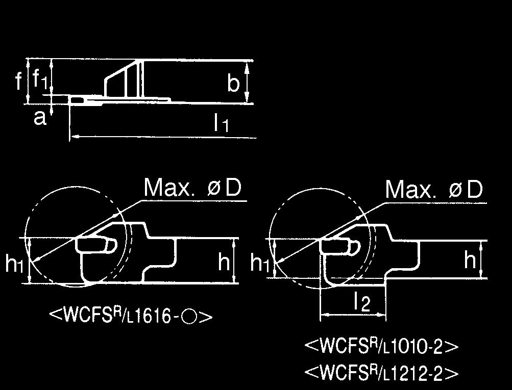 WCFH 174 WCFH 17 WCF WCF_ 4 _ WCF Note: Il portautensile è provvisto di lama in metallo duro e chiave.