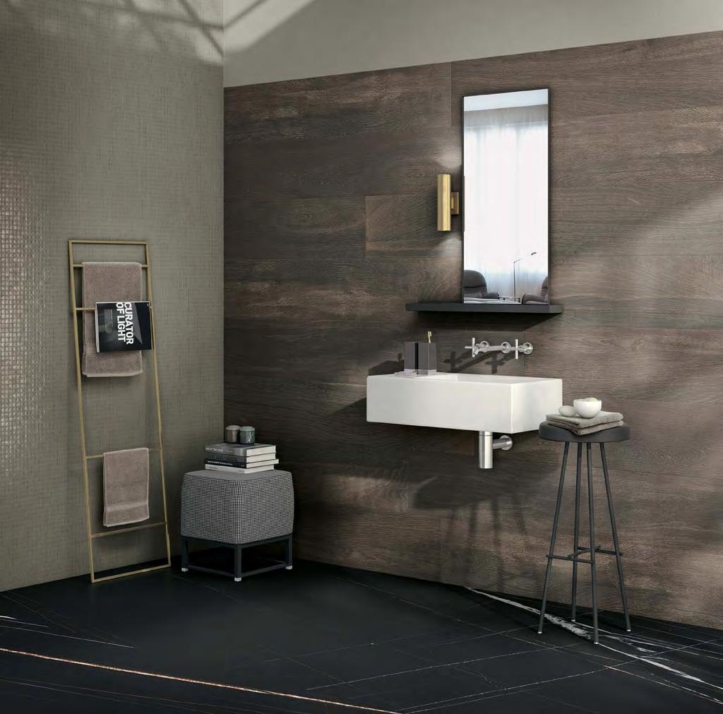 combinations. mood_contemporary pittura 02 polvere. 750445 wooden tile wooden brown 26,5x180. 101/2 x70 3/4.