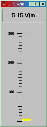 Field Meter : Consente di visualizzare una barra analogica della lettura, la quale può rimanere attiva in ogni momento.