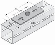 Articolo F adm [mm] [mm] [kn] [mm] [kg/pz] [pz] Piastra filettata M12 CENTUM 200 80 5,5 6 0,76 1 1640018106 Piastra filettata M16 CENTUM 200 80 5,5 6 0,79 1 1640018107 Piastra filettata 1/2" CENTUM