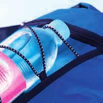 tasca frontale con chiusura zip spallacci imbottiti e regolabili tiralampo in