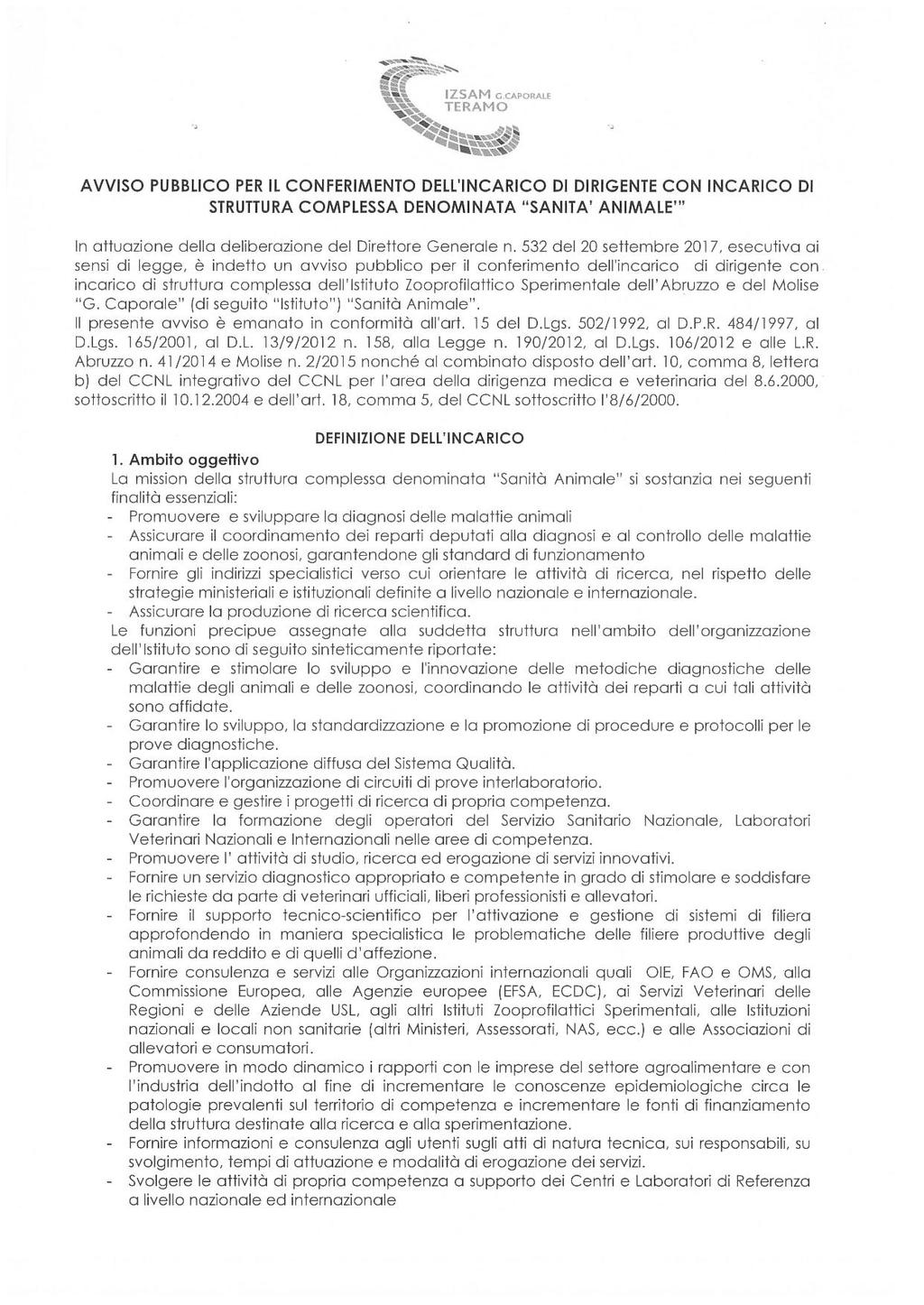 Anno XLVIII N. 6 Speciale (19.01.2018) Bollettino Ufficiale della Regione Abruzzo Pag.