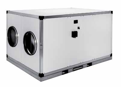 CADB/T-HE DC ECOWATT Recuperatore di calore completo di batteria di riscaldamento ad acqua calda.