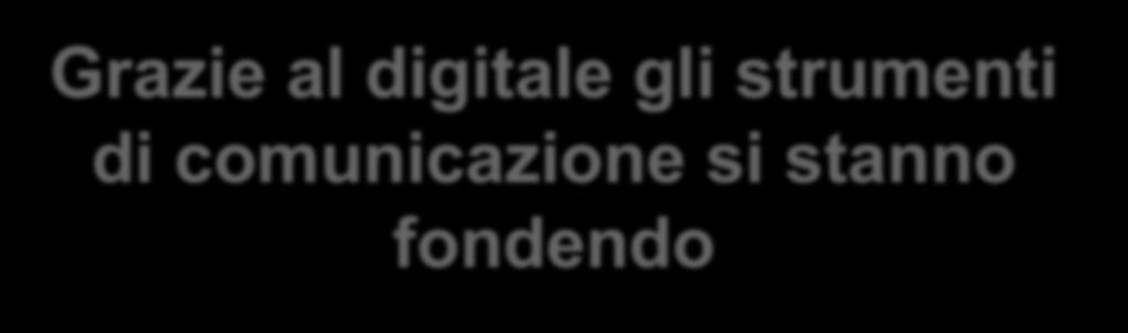 Grazie al digitale gli strumenti di