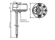 - 1 1/4 G. - L=300 mm. con guaina per termostato. 50 550670 1.200W/230Va.c. - 1 1/4 G. - L=300 mm. con guaina per termostato. 50 550680 1.