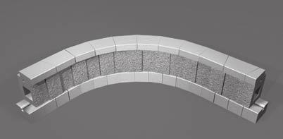 I blocchi tagliati a misura non devono essere di lunghezza inferiore a 100 mm e non devono essere posizionati direttamente uno sopra l altro.