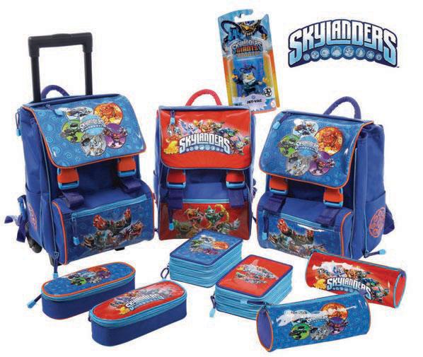 ZAINO ESTENSIBILE TRIPLO SKYLANDER 32,90 ASTUCCIO BAULETTO SKYLANDER 3,90 ASTUCCIO 3 ZIP