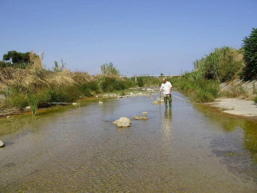 Figura 3 Misura di portata sul Torrente Pantanello nella stazione AI