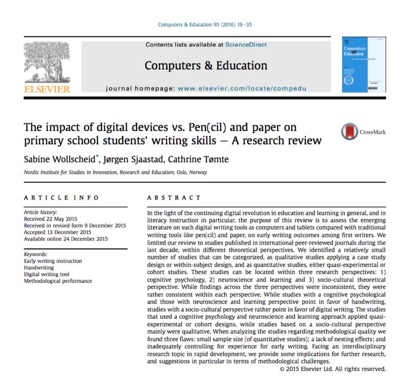 Impatto di strumenti digitali sulle abilità