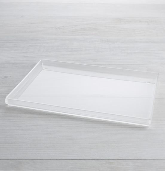 VASSOIO SLED IN PLEXIGLASS BIANCO