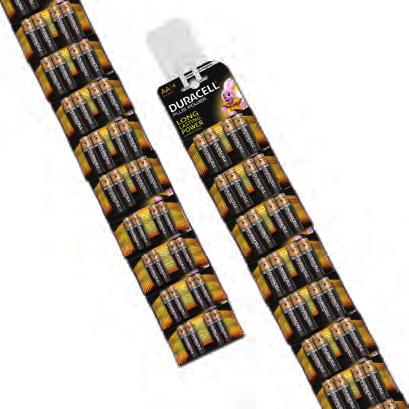 DURACELL POWER PLUS B4 CLIPSTRIP AA-AAA DCL51 DURACELL SIMPLY STILO AA B4X2 DCL21 6 pcs 47,8 66,6,95 1,22 162 246 94 94
