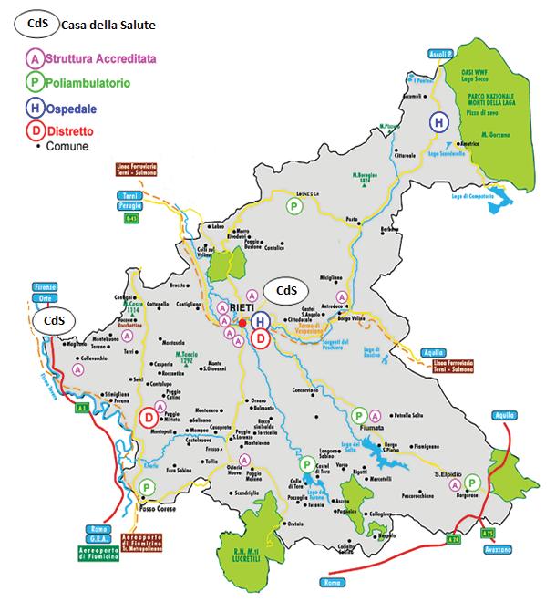 TITOLO I L Azienda Figura 1 - Mappa Topografica del Territorio della ASL di Rieti L analisi delle cause di morte costituisce un momento fondamentale nell osservazione dello stato di salute della