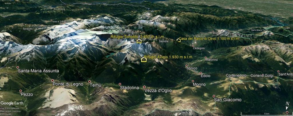 ARCO DELL ADAMELLO - GLI IMPIANTI REALIZZATI Casa del Parco di Cevo, realizzato tra il 2013 e il 2014 - due letti in serie a flusso orizzontale sub-superficiale, substrato in zeolite, specie