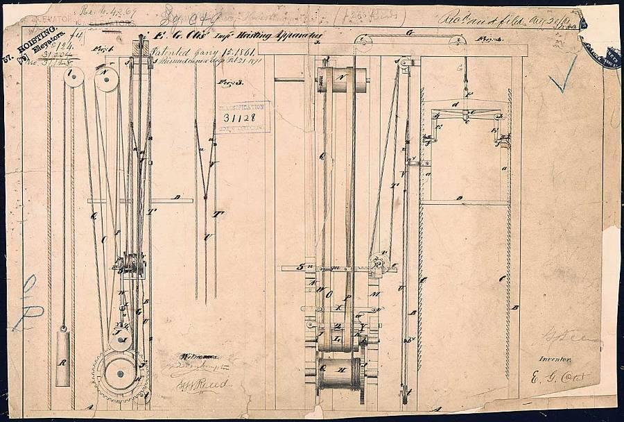 Un po di storia: Nel 1853 Elisha Otis depositò il brevetto di un sistema di sicurezza
