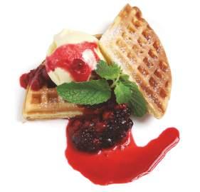 vanille With wild forest berries and vanilla ice cream CHF 9.