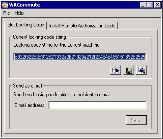 2. Per inviare il locking code all amministratore di rete, scegliere una delle seguenti opzioni: a.