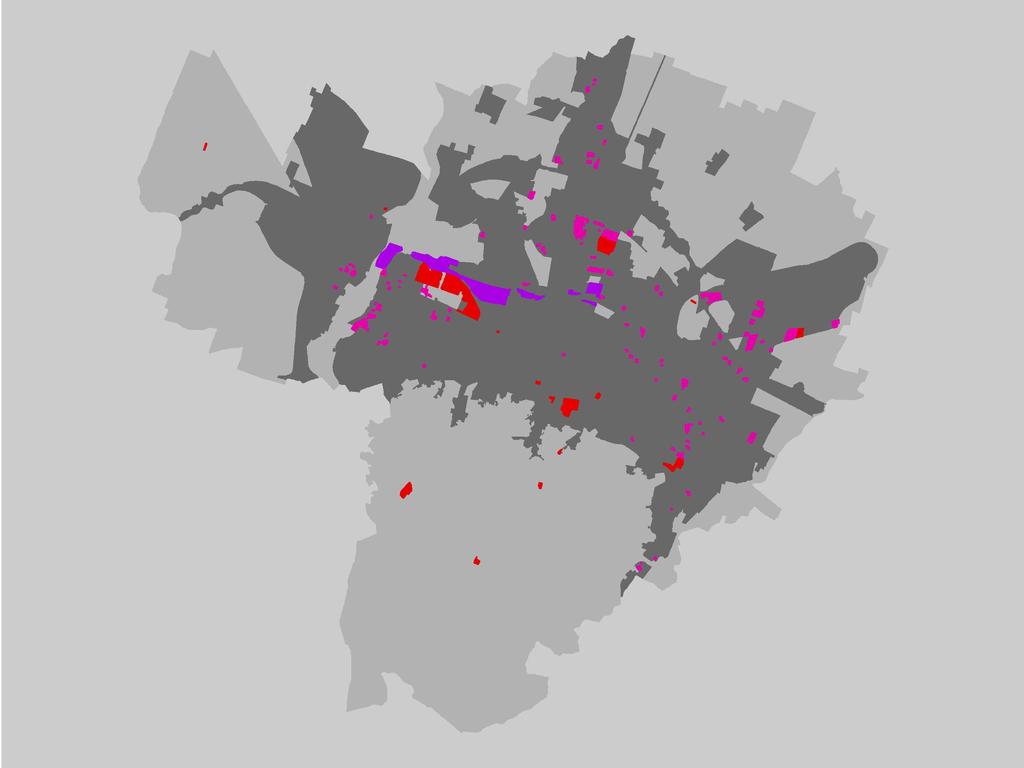 1. Riqualificazione e ri-uso di suolo già urbanizzato Aree