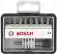 258 Avvitare Set Robust Line Accessori Bosch 11/12 Set Robust Line di bit di avvitamento versione Max Grip Contenuto del set Dimensione set Set Robust Line di bit di avvitamento L Max Grip, 18 +1 pz.