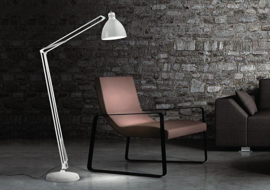 The modularity of the elements allows to interpret the iconic table lamp in