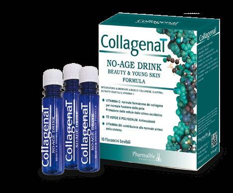 NO-AGE DRINK BEAUTY & YOUNG SKIN FORMULA È un integratore alimentare a base di Collagene idrolizzato, Acido Ialuronico, Resveratrolo, Vitamina C,