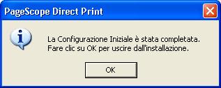 Installazione di PageScope Direct Print 1 Specificare le impostazioni della stampante appropriate. Nella scheda Configura, specificare la configurazione dell'opzione per la stampante.