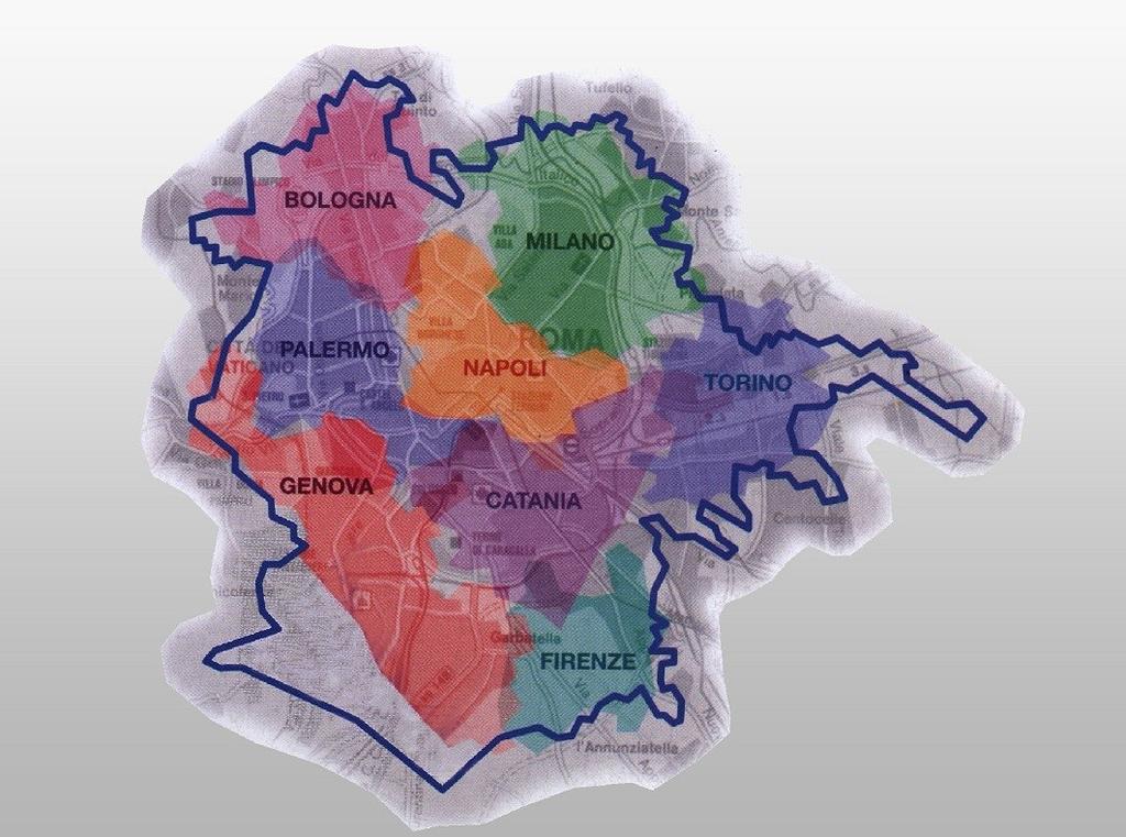 Confronto con altre città italiane è estesa quanto 8 città italiane 1.