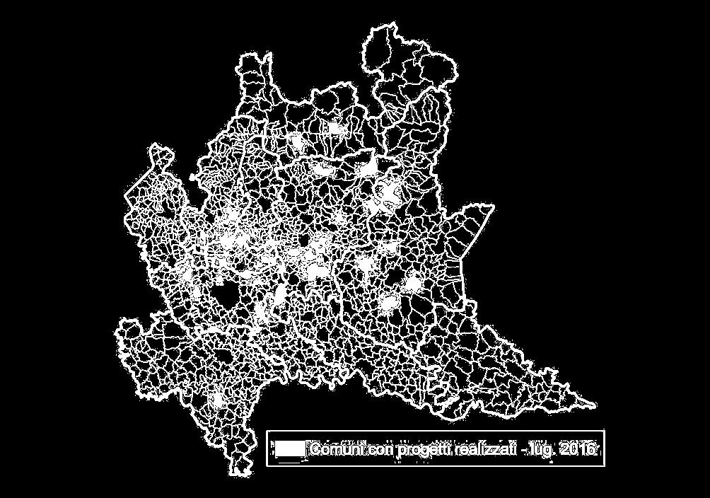 70 interventi realizzati nelle province di Milano (16), Monza e Brianza (11), Brescia (14), Bergamo (14), Como (5), Lecco (3), Cremona (2), Sondrio (2), Pavia (2) e Lodi (1): Per ogni euro investito