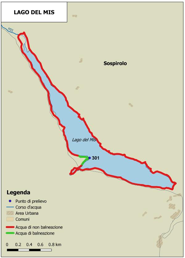 balneazione del lago del Mis Figura 9: