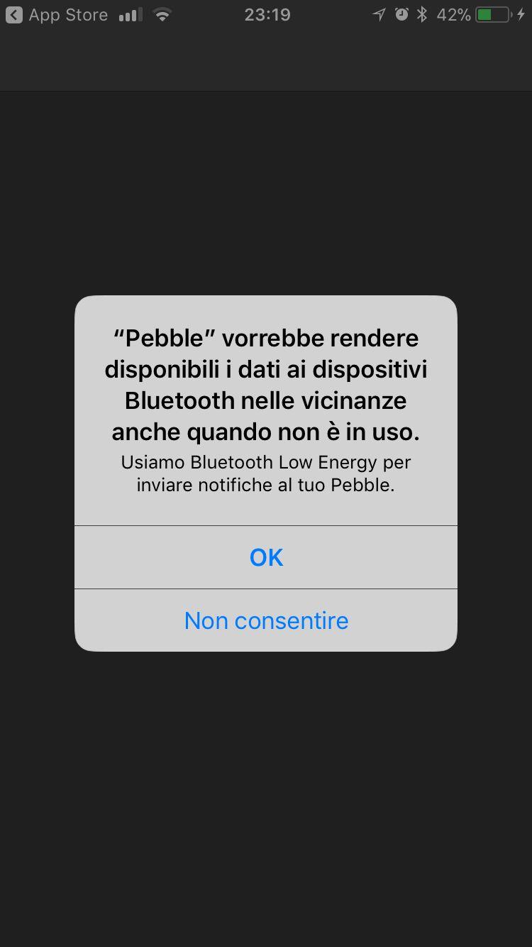 nostro caso Pebble Time.