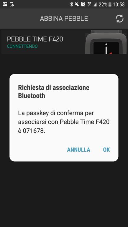 dispositivo, su Android invece apparirà il modello del tuo