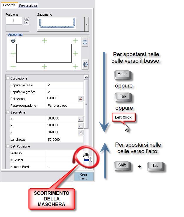 SOFTWARE PER IL CALCOLO STRUTTURALE - 2008 pag. 3 - polilinea ferro, che si aggiorna in tempo reale al solo editing dei testi o comando stira o con grip.