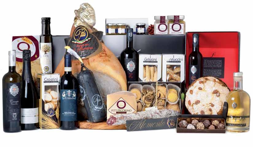 PITTI&FRIENDS&SELECTION L Eccellenza del Gusto articolo 107 Cenaja Vermentino Vendemmia Tardiva 750 ml Franciacorta Satèn 750 ml Torre del Vajo 750 ml Brunello di Montalcino 750 ml Dolce Peccato 375