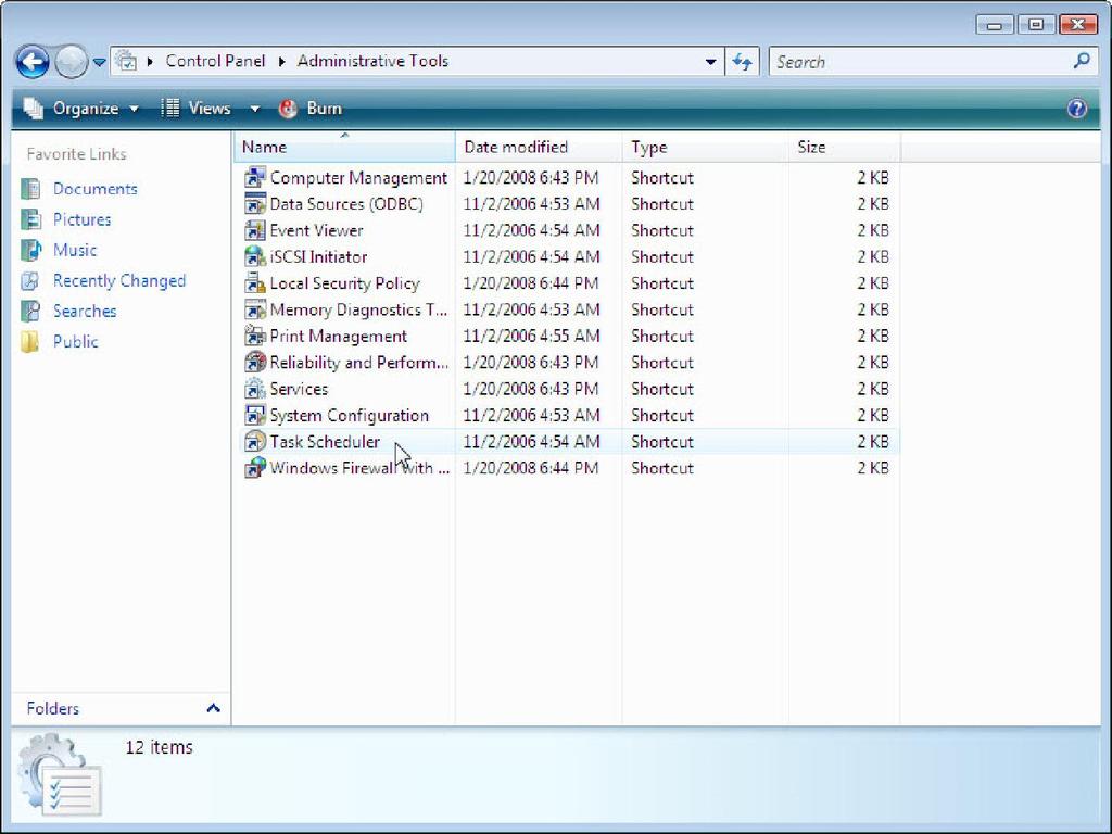 5.0 5.5.1.8 Laboratorio Pianificare Operazioni tramite la GUI e il Comando AT in Windows Vista Introduzione Stampare e completare questo laboratorio.