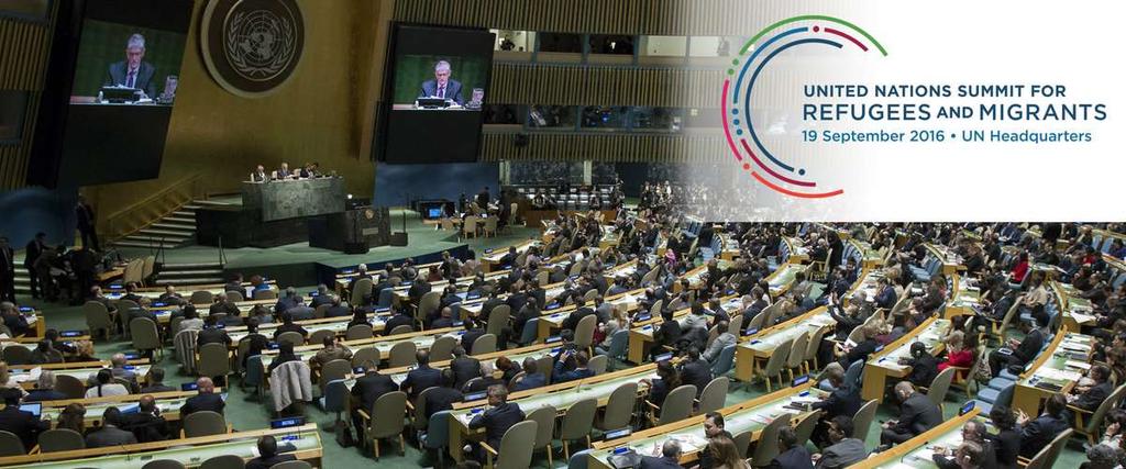 Il 19 Settembre 2016 l Assemblea Generale delle Nazioni Unite si è