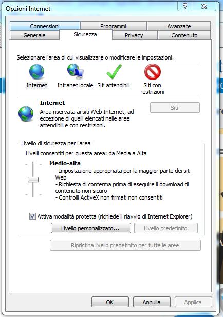 PER INTERNET EXPLORER 1. Dal menù cliccare su Strumenti, quindi scegliere Opzioni Internet 2.