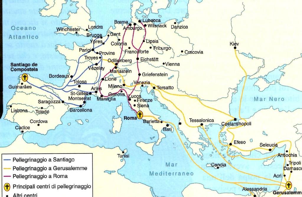 Luogo di sepoltura luogo dell apostolo San Giacomo I tre pellegrinaggi più importanti