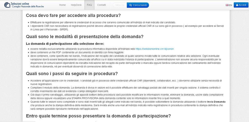 Gli esperti, accedendo al servizio di HelpDesk con le credenziali ad essi fornite, potranno chiudere la segnalazione rispondendo al quesito