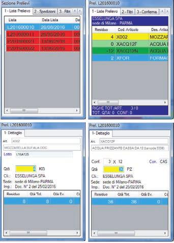 implementazione/integrazione con un sistema di logistica.