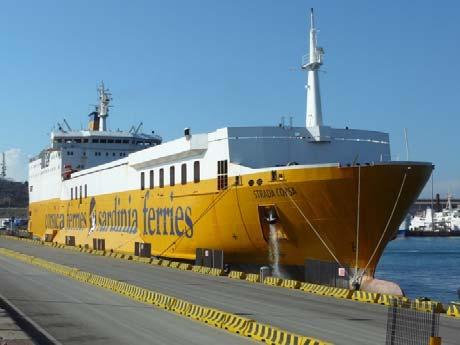 Sulla linea Piombino Olbia, talvolta la Moby Lines